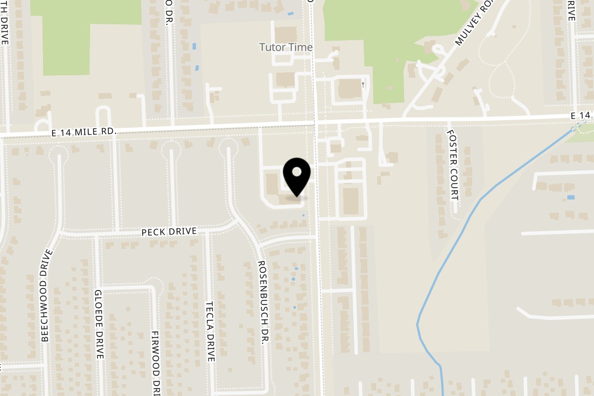 Map showing the location of A Slice of Rome Pizzeria Warren on 32801 Hayes Rd in Warren